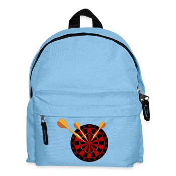 Darts Arrows and Dartboard - Kids' Backpack - light blue - Front