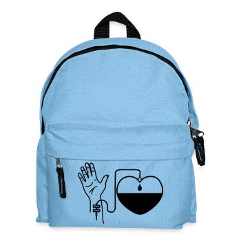 Goutte de sang dans le cœur - Sac à dos Enfant - bleu clair - Devant