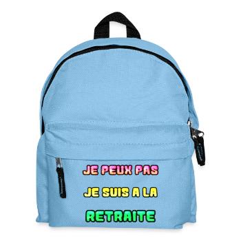 RETRAITE. RETRAITE. RETRAITEE. RETRAITE - Sac à dos Enfant - bleu clair - Devant