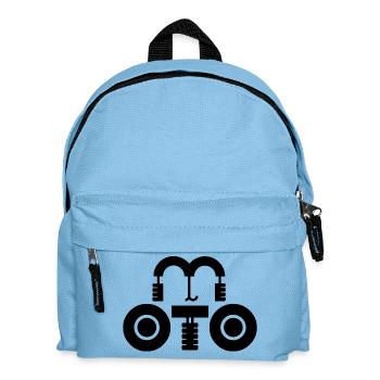 moto, logo moto, fan de moto - Sac à dos Enfant - bleu clair - Devant