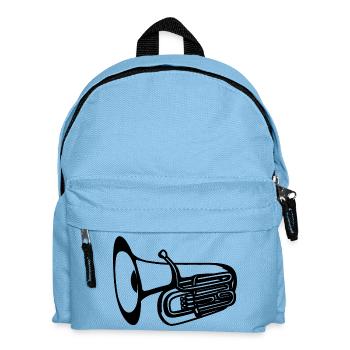 Dessin de tuba - Sac à dos Enfant - bleu clair - Devant