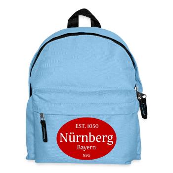 Nuremberg Vintage City Logo Oval - Kids' Backpack - light blue - Front