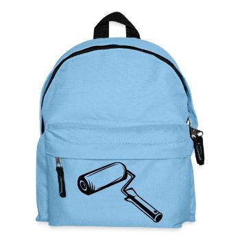 Dessin au rouleau du peintre - Sac à dos Enfant - bleu clair - Devant