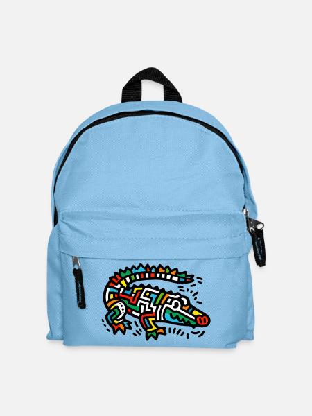 Alligator Crocodile - Kids' Backpack - light blue