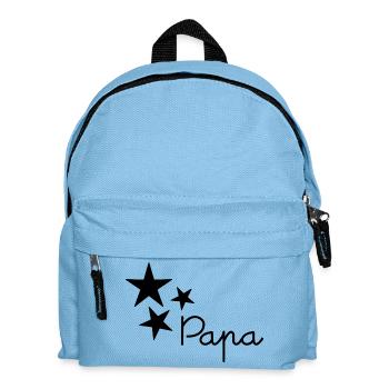 DAD. FATHER'S DAY. HAPPY FATHER'S DAY. HAPPY BIRTHDAY. - Kids' Backpack - light blue - Front