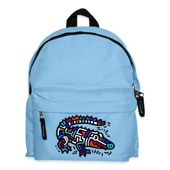 Alligator Crocodile - Kids' Backpack - light blue - Front