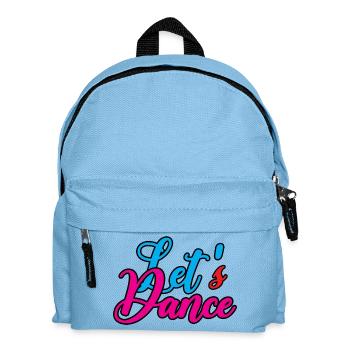 Fröhliches Tanzdesign mit Farbpracht - Kinder Rucksack - Hellblau - Vorne
