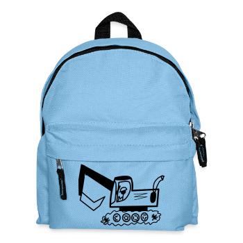 Baggerfahrer für alle Bagger- Helden - Kinder Rucksack - Hellblau - Vorne