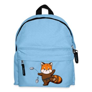 Süßer Panda macht Kung Fu - Kinder Rucksack - Hellblau - Vorne