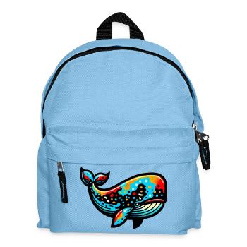 Wal - Kinder Rucksack - Hellblau - Vorne