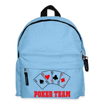 Poker Team - Kids' Backpack - light blue - Front