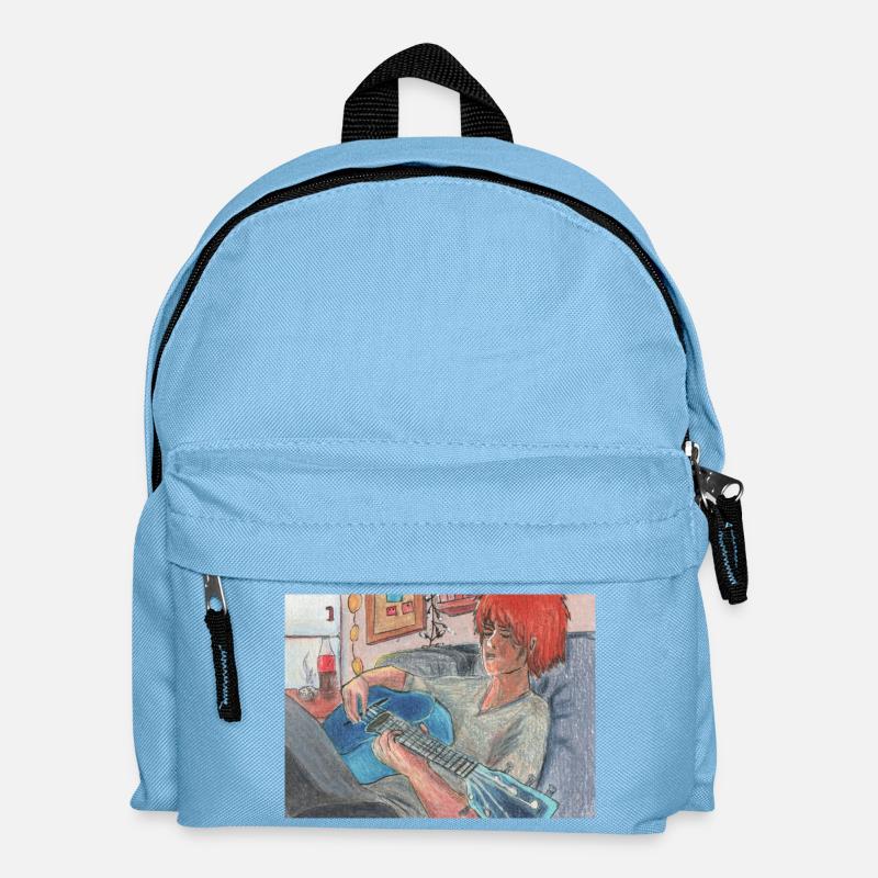 Guitare bleue - Sac à dos Enfant - bleu clair