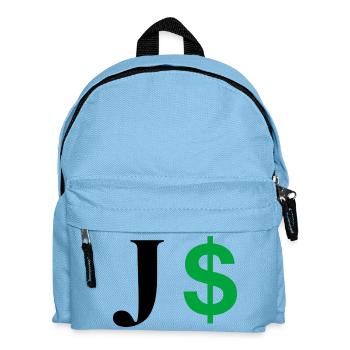Letter j dollar - Kids' Backpack - light blue - Front