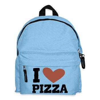 J’adore la pizza - Sac à dos Enfant - bleu clair - Devant