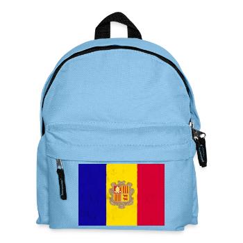 Drapeau de l’Andorre – symbole d’indépendance et de tradition - Sac à dos Enfant - bleu clair - Devant