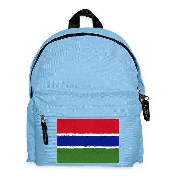 Die Flagge Gambias – ein Symbol der Einheit - Kinder Rucksack - Hellblau - Vorne