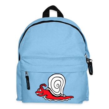 Snail Fast Crawl Funny Cartoon Frenzy - Kids' Backpack - light blue - Front