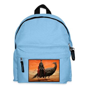 Créature mystique avec mannequin sombre surréaliste - Sac à dos Enfant - bleu clair - Devant