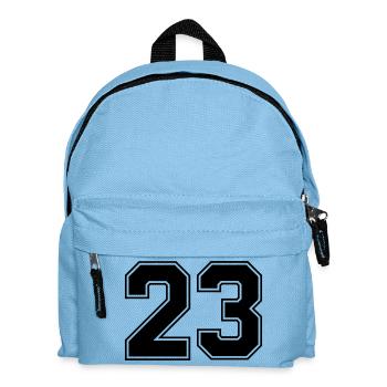 23 Zahl - Kinder Rucksack - Hellblau - Vorne