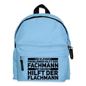 Flacon de hanche professionnel – Craftsman Humor - Sac à dos Enfant - bleu clair - Devant