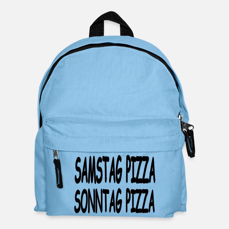Pizza - Kinder Rucksack - Hellblau