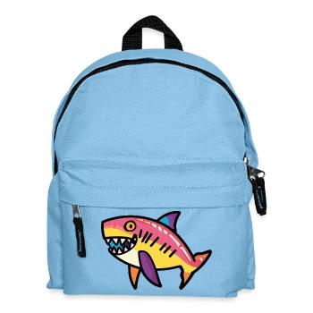 Shark Halloween Zombie - Kids' Backpack - light blue - Front