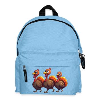 Thanksgiving Truthahn Baby - Kinder Rucksack - Hellblau - Vorne