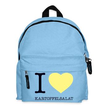 I love Kartoffelsalat - Kinder Rucksack - Hellblau - Vorne