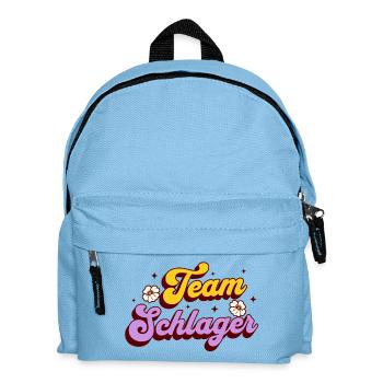 Schlager Party Team Schlager - Kinder Rucksack - Hellblau - Vorne