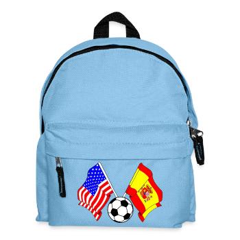 Football Spain vs USA - Kids' Backpack - light blue - Front