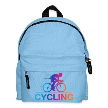 Lebendiger Radverlauf - Kinder Rucksack - Hellblau - Vorne