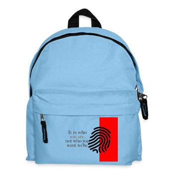 Contraste d’empreintes digitales pour le vrai toi - Sac à dos Enfant - bleu clair - Devant