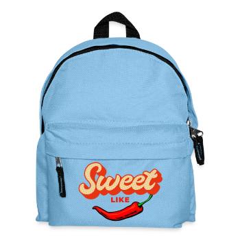 Déclaration piquante et sucrée : Sweet Like Chili Vibe - Sac à dos Enfant - bleu clair - Devant