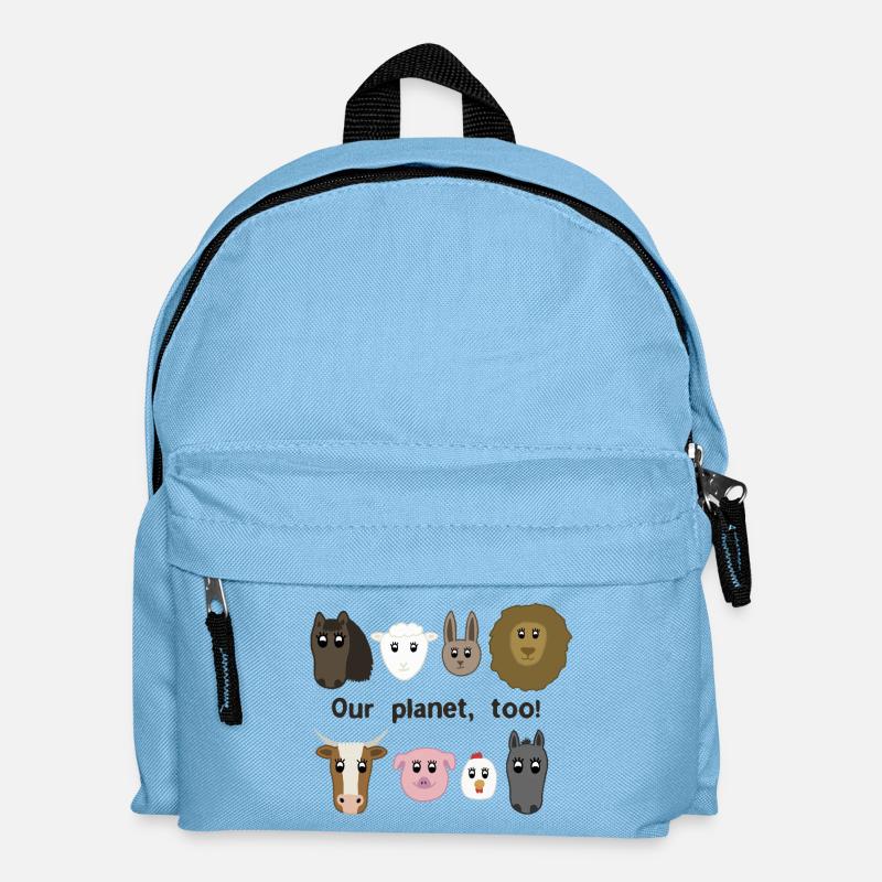 Unser Planet - Kinder Rucksack - Hellblau