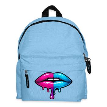 Split Neon Lip Melt - Kids' Backpack - light blue - Front
