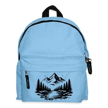 Icône en plein air de la forêt des montagnes - Sac à dos Enfant - bleu clair - Devant