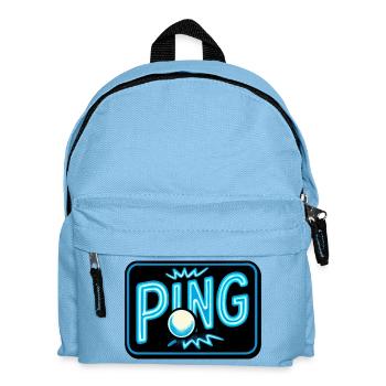 Tischtennis – Tennistisch - Kinder Rucksack - Hellblau - Vorne