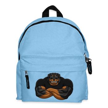 Rottweiler Security – Le videur le plus coriace - Sac à dos Enfant - bleu clair - Devant
