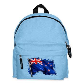 drapeau de la Nouvelle-Zélande - Sac à dos Enfant - bleu clair - Devant