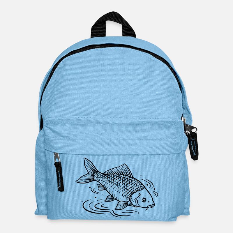 Karpfen - Kinder Rucksack - Hellblau