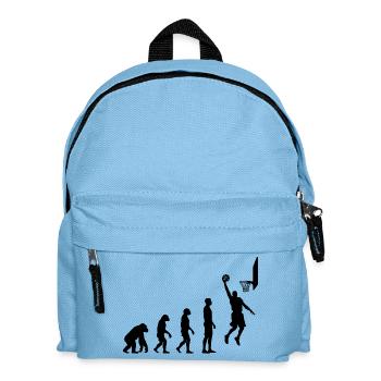 Évolution du basket-ball : d’humain à joueur de basket - Sac à dos Enfant - bleu clair - Devant