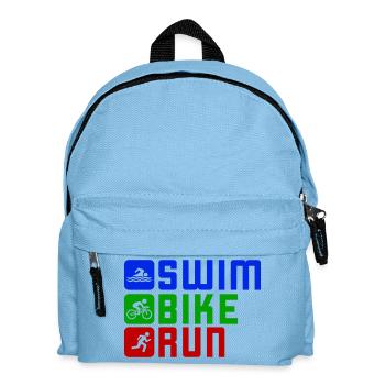 Triathlon Natation Cyclisme Course à pied - Sac à dos Enfant - bleu clair - Devant
