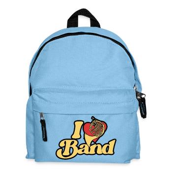 I Heart Band Cor rétro français - Sac à dos Enfant - bleu clair - Devant