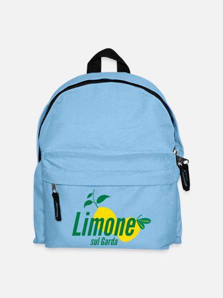Stylisches „Limone sul Garda“ Zitronenprint Shirt - Kinder Rucksack - Hellblau