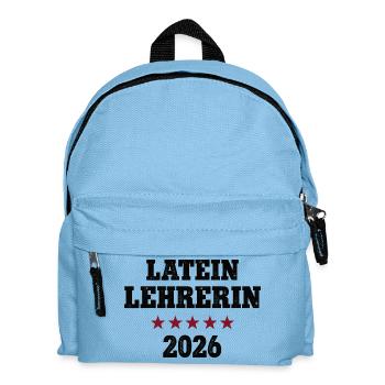 Lateinlehrerin 2026 Beruf Studium Lehramt Latein - Kinder Rucksack - Hellblau - Vorne