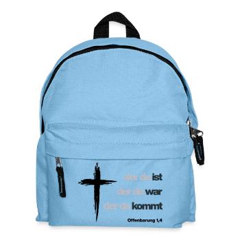 Apocalypse 1:4 (CELUI QUI EST/ÉTAIT/VÉN9 - Sac à dos Enfant - bleu clair - Devant