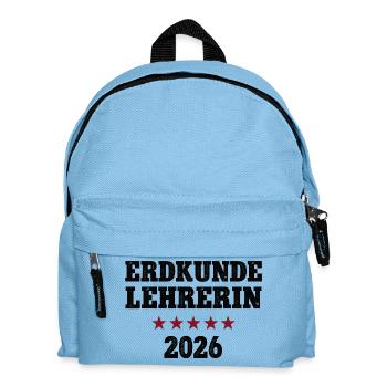 Geography Teacher 2026 Occupation Geo Studies Geography - Kids' Backpack - light blue - Front