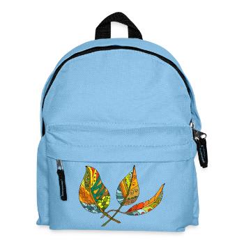 leaves - Kids' Backpack - light blue - Front