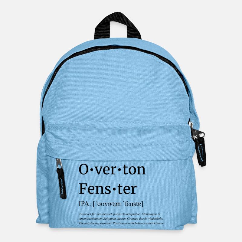 Overton-Fenster - Kinder Rucksack - Hellblau