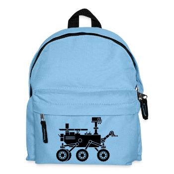 Silhouette du robot du rover marttien - Sac à dos Enfant - bleu clair - Devant